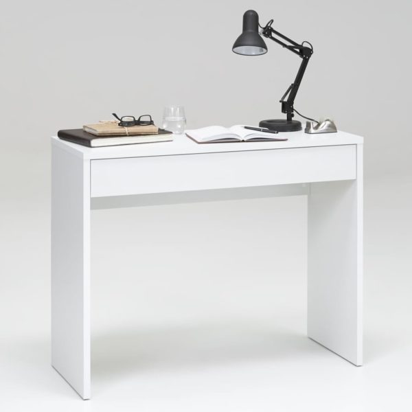 FMD Schreibtisch mit Breiter Schublade 100×40×80 cm Eichenbraun