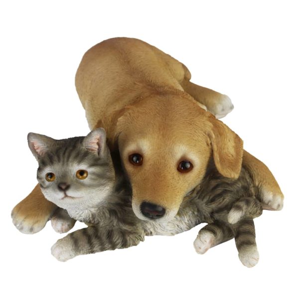 Esschert Design Hund und Katze Liegend 30,5×40×12,5 cm