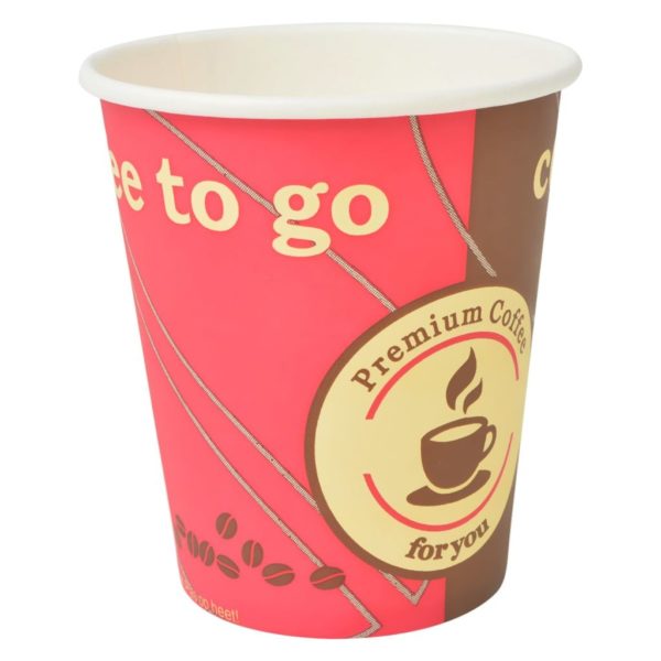 1000 Stk. Einweg-Kaffeebecher Pappe 240 ml (8 oz)