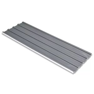 Dachpaneele 12 Stück Verzinkter Stahl Grau