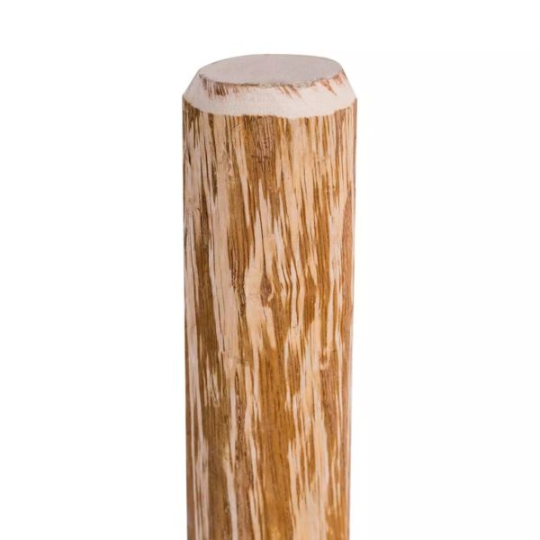 Angespitzter Holz-Zaunpfahl 4 Stk. Haselnussholz 120 cm