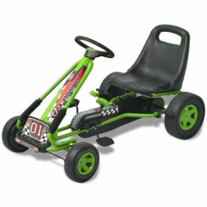 Pedal Go-Kart mit verstellbarem Sitz Grün