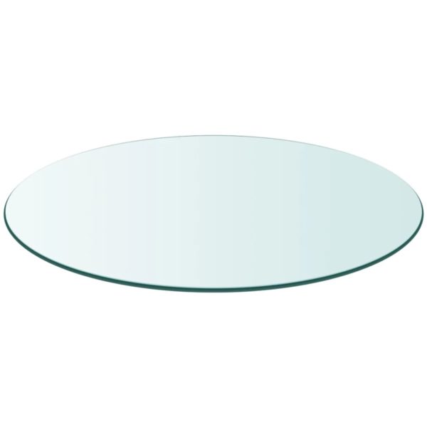 Tischplatte aus gehärtetem Glas rund 600 mm