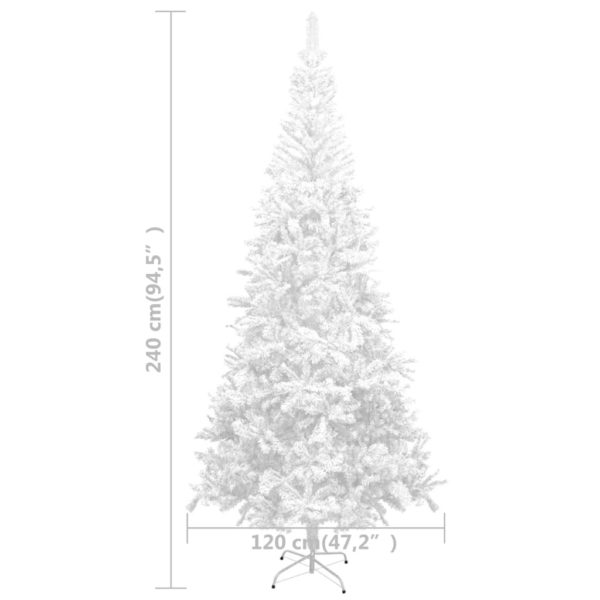 Künstlicher Weihnachtsbaum L 240 cm Weiß