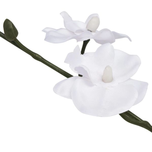 Künstliche Orchidee mit Topf 30 cm Weiß