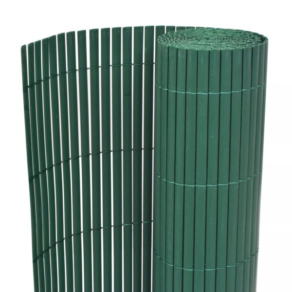 Gartenzaun Doppelseitig PVC 150×300 cm Grün
