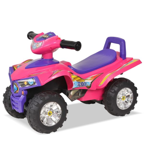Kinder Geländefahrzeug ATV mit Sound und Licht Rosa und Lila