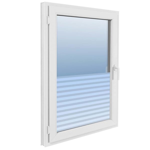 Fensterfolie Sichtschutzfolie Streifen Selbstklebend 0,9×20 m