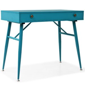 Schreibtisch mit Schublade 90 x 50 x 76,5 cm Antikgrün