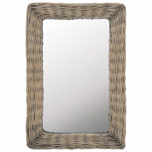Spiegel Korbweide Braun 40×60 cm