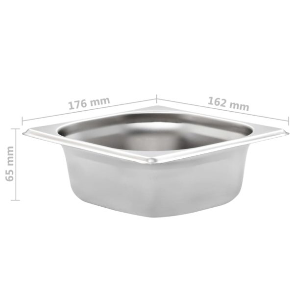 Gastronormbehälter 12 Stk. GN 1/6 65 mm Edelstahl