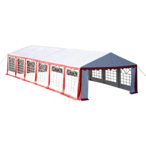 Partyzelt 12 x 6 m Rot