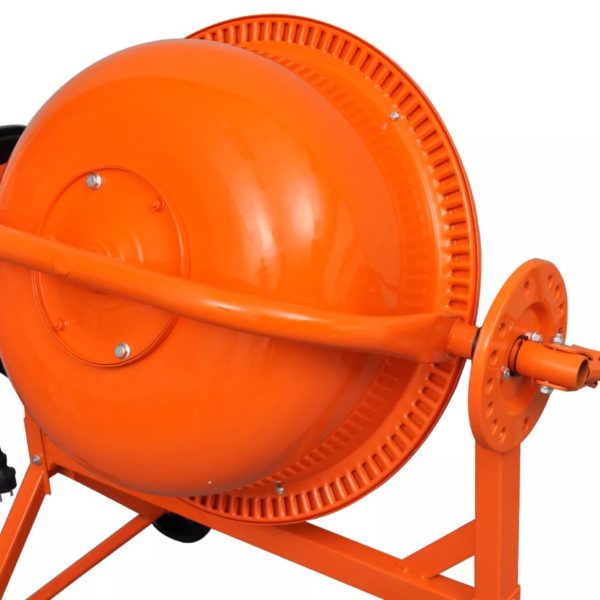 Betonmischer Elektrisch 63 L 220 W Stahl Orange