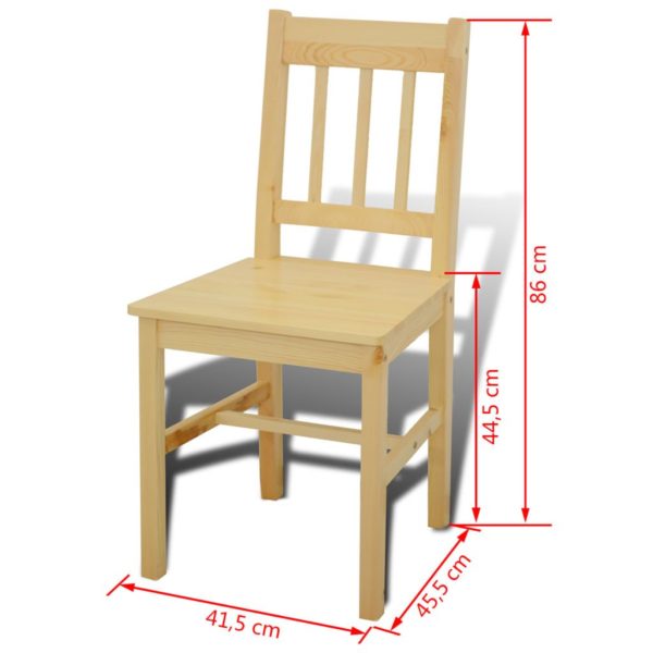 Esstisch Holztisch mit 4 Holzstühlen Esszimmerset Essgruppe