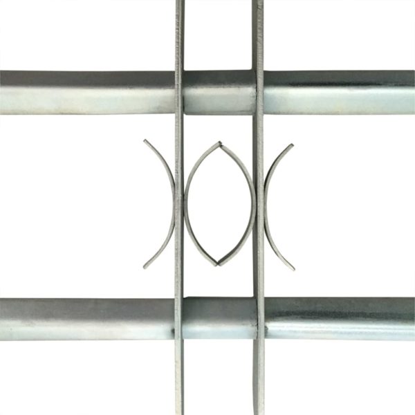 Fenstergitter Verstellbar mit 2 Querstäben 1000-1500 mm