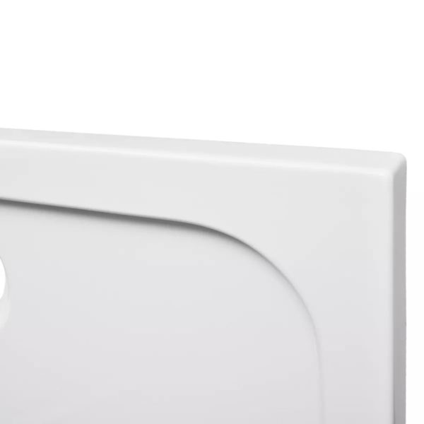 Duschtasse ABS Rechteckig Weiß 70×100 cm
