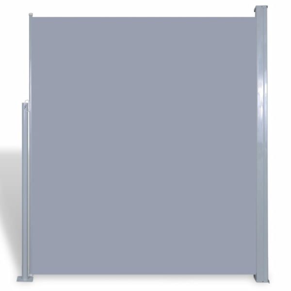 Einziehbare Seitenmarkise 160 x 300 cm grau