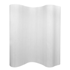 Raumteiler Bambus Weiß 250×195 cm