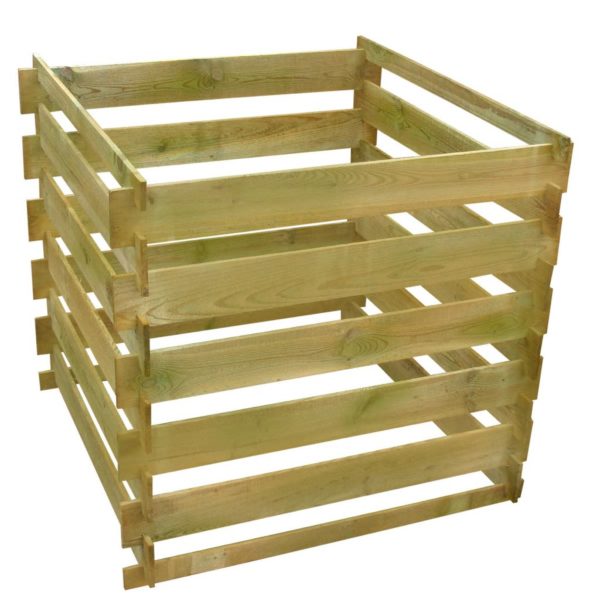 Kompostbehälter Latten 0,54 m3 Quadratisch Holz