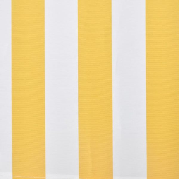 Gelenkarmmarkise 400 cm Gelb & Weiß