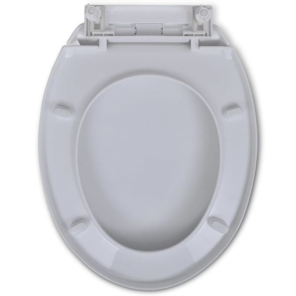 Toilettensitz mit Absenkautomatik Oval Weiß