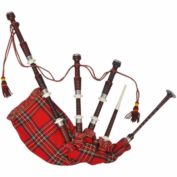 Schottischer Great Highland Dudelsack Red Royal Steward Tartan