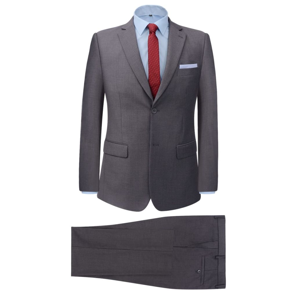 Business-Anzug für Herren Schwarz Gr 2-tlg 56 
