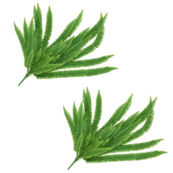 Künstliche Blätter Farnpflanze 2 Stk. Grün 120 cm