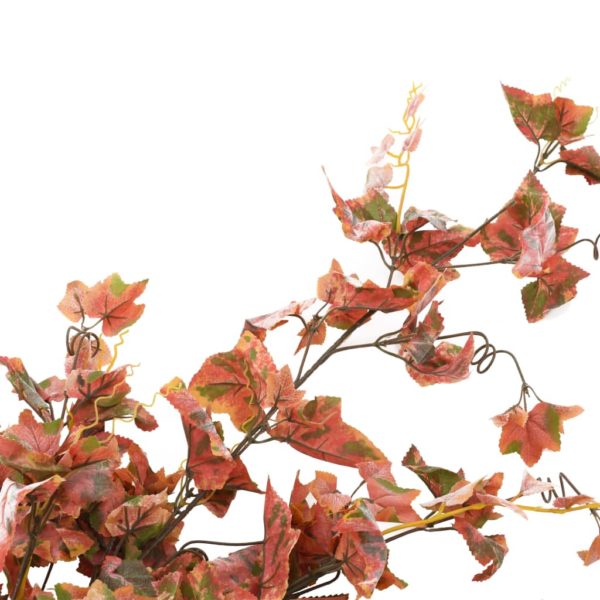 Künstliche Blätter Traube 2 Stk. Rot 90 cm