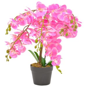 Künstliche Orchidee mit Topf Rosa 60 cm