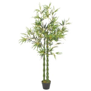 Künstliche Pflanze Bambus mit Topf Grün 160 cm