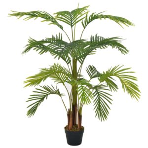 Künstliche Pflanze Palme mit Topf Grün 120 cm