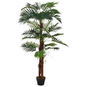 Künstliche Pflanze Palme mit Topf Grün 165 cm