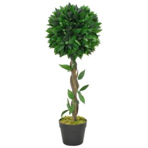 Künstliche Pflanze Lorbeerbaum mit Topf Grün 70 cm