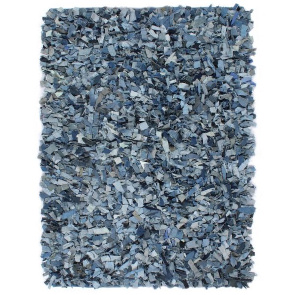Shaggy-Teppich Denim 190 x 280 cm Blau