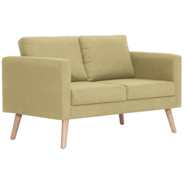 2-Sitzer-Sofa Stoff Grün