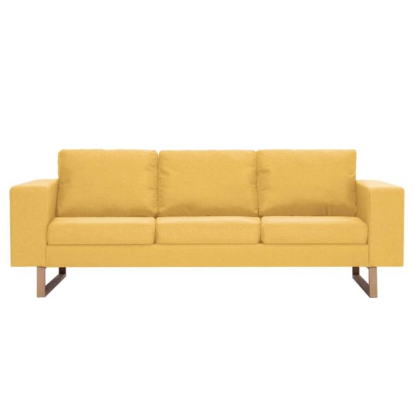 3-Sitzer-Sofa Stoff Gelb