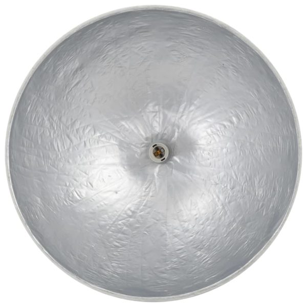 Pendelleuchte Weiß und Silbern Ø50 cm E27