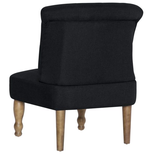 Französischer Stuhl Schwarz Stoff