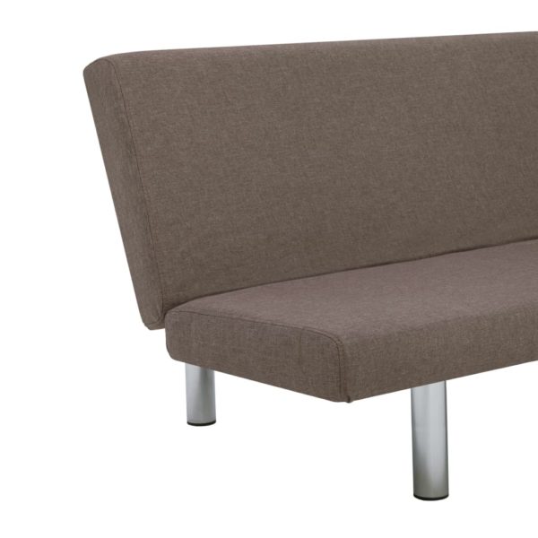Schlafsofa Taupe Polyester