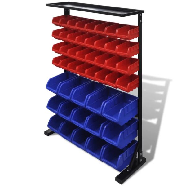 Werkstattboxen mit Ständer Blau & Rot