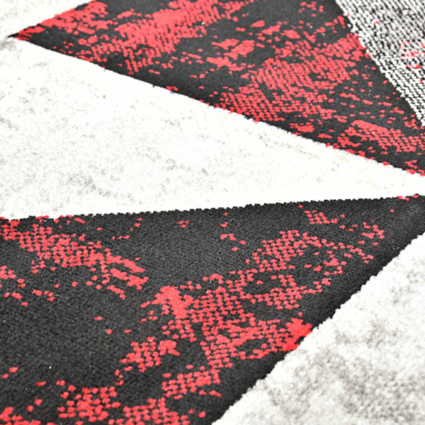 Teppich Schwarz und Rot 160 x 230 cm PP