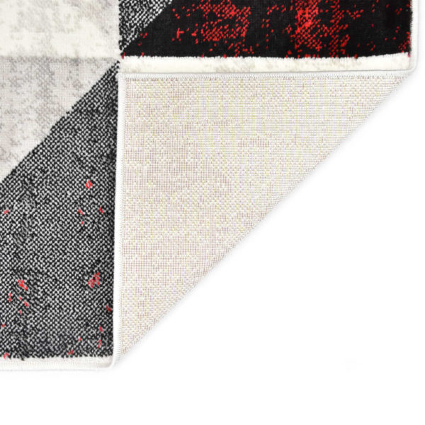 Teppich Schwarz und Rot 160 x 230 cm PP