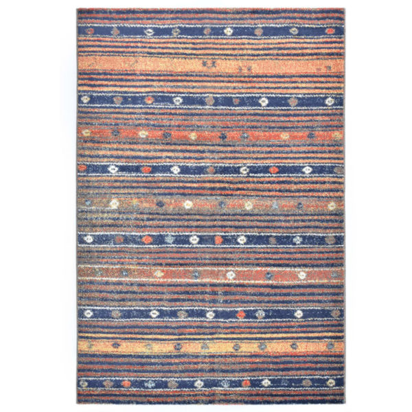 Teppich Blau und Orange 120 x 170 cm PP