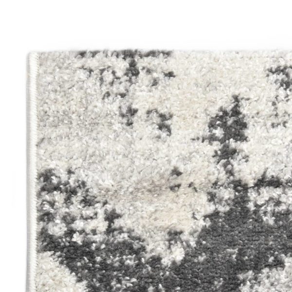 Teppich Grau und Weiß 80 x 150 cm PP