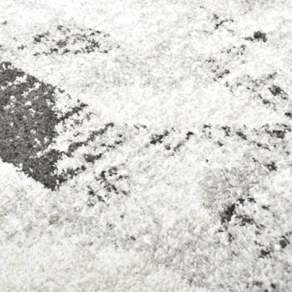 Teppich Grau und Weiß 140 x 200 cm PP