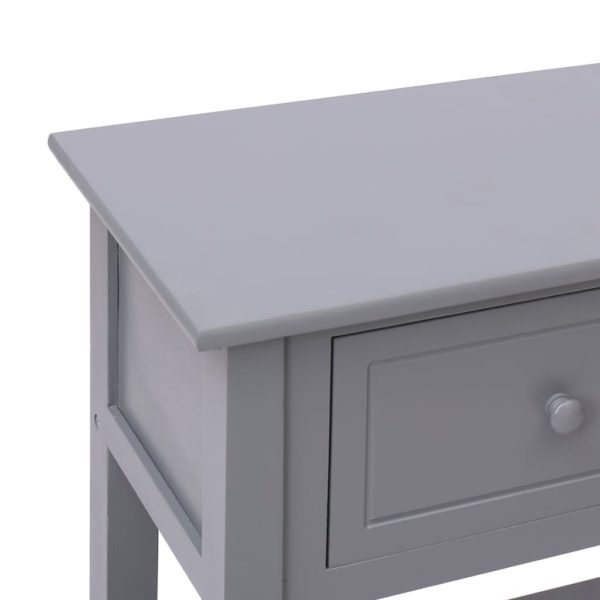 Sideboard Grau 115×30×76 cm Holz