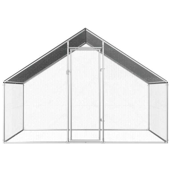 Outdoor-Hühnerkäfig 2,75×2×1,92 m Verzinkter Stahl