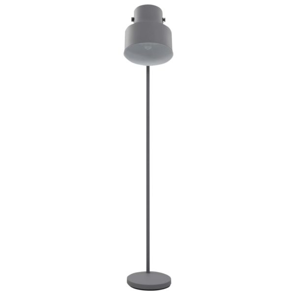 Stehlampe Metall Grau E27