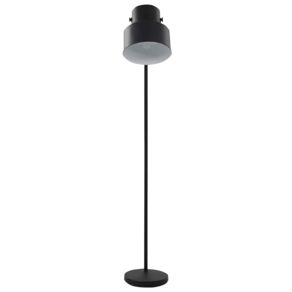 Stehlampe Metall Schwarz E27